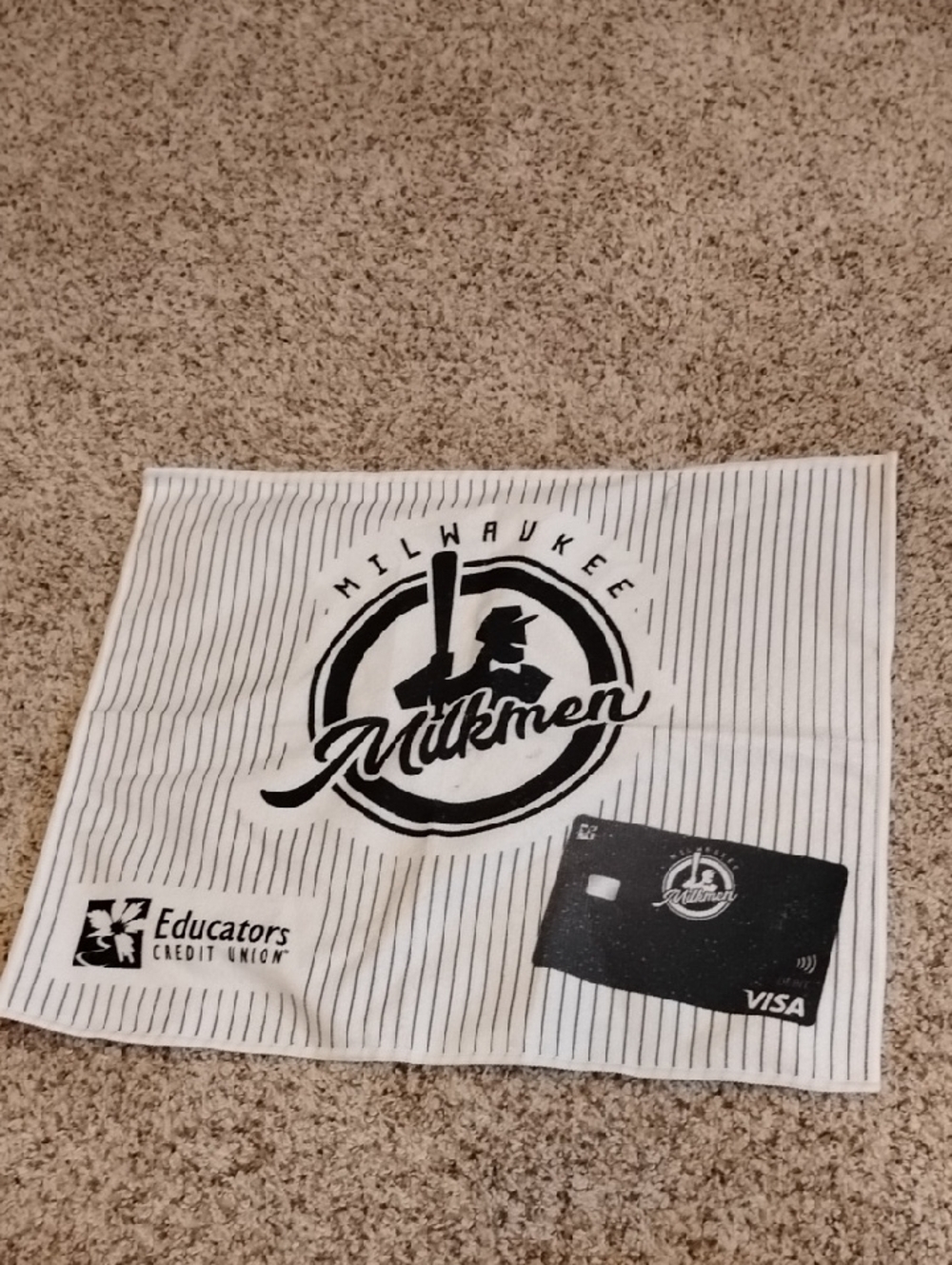 Milwaukee Milkmen Logo Rally Towel - White & Black